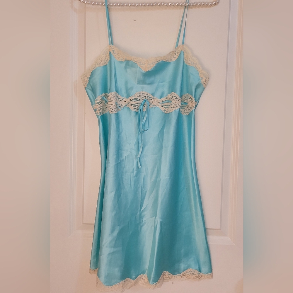 Victoria's Secret Satin Like Lace Trim Chemise